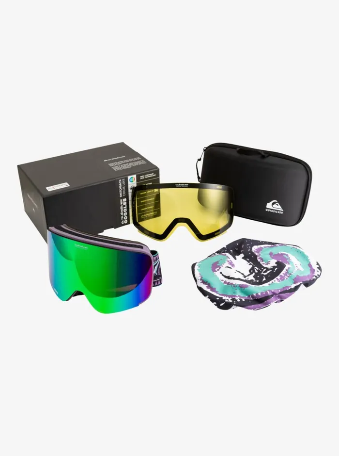 Quiksilver Switchback Austen Sweetin Snow Goggles High Altitudeclux Green S3 Mens Accessories Quiksilver Switchback Austen Sweetin Snow Goggles High Altitudeclux Green S3 Mens Accessories