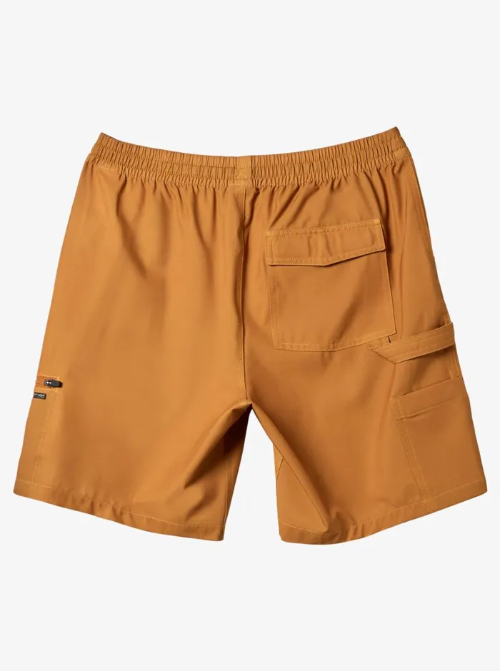 Quiksilver Taxer Cargo Amphibian 19034 Hybrid Shorts Bone Brown Mens Shorts and Amphibians Quiksilver Taxer Cargo Amphibian 19034 Hybrid Shorts Bone Brown Mens Shorts and Amphibians