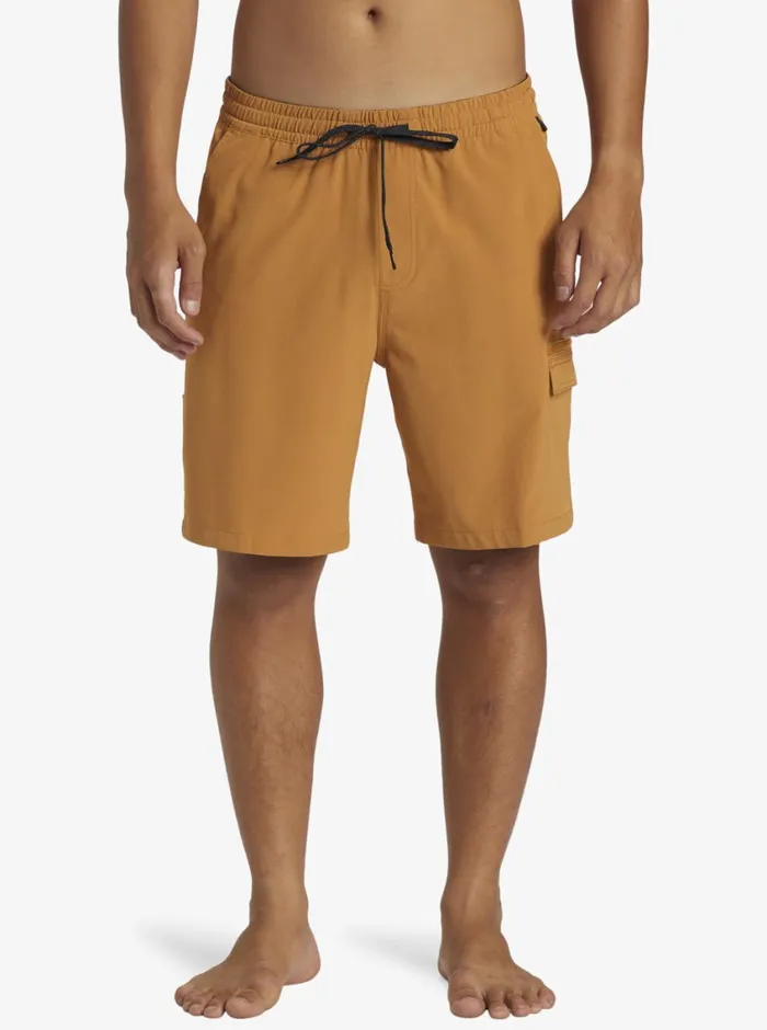Quiksilver Taxer Cargo Amphibian 19034 Hybrid Shorts Bone Brown Mens Shorts and Amphibians Quiksilver Taxer Cargo Amphibian 19034 Hybrid Shorts Bone Brown Mens Shorts and Amphibians