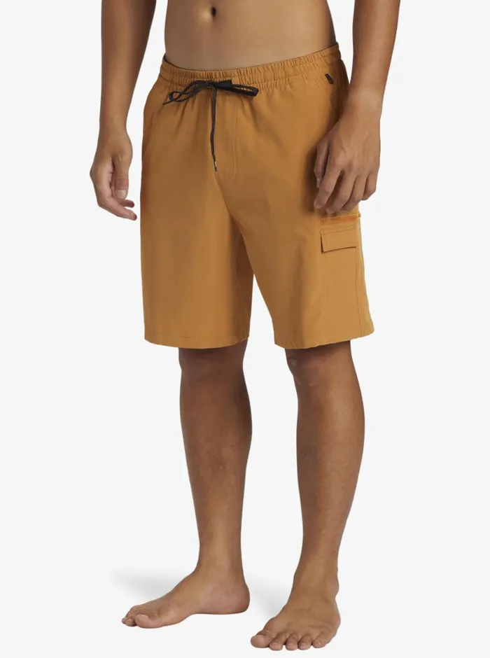 Quiksilver Taxer Cargo Amphibian 19034 Hybrid Shorts Bone Brown Mens Shorts and Amphibians Quiksilver Taxer Cargo Amphibian 19034 Hybrid Shorts Bone Brown Mens Shorts and Amphibians
