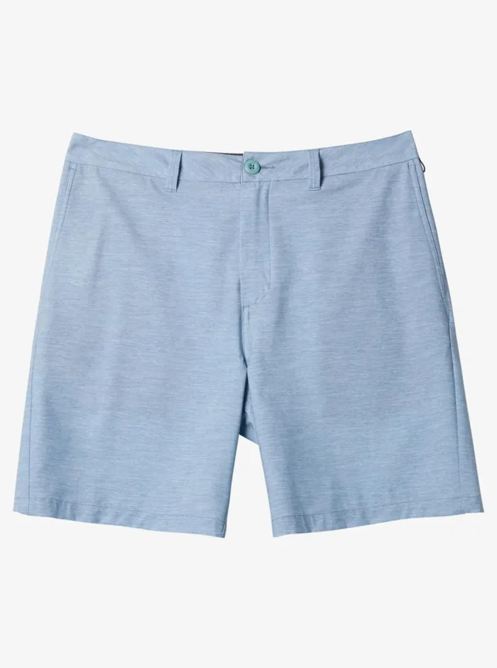 Quiksilver Union Heather Amphibian 20034 Hybrid Shorts Blue Shadow Mens Shorts and Amphibians