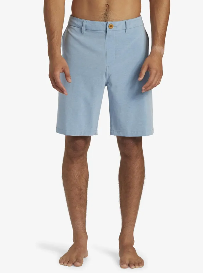Quiksilver Union Heather Amphibian 20034 Hybrid Shorts Blue Shadow Mens Shorts and Amphibians