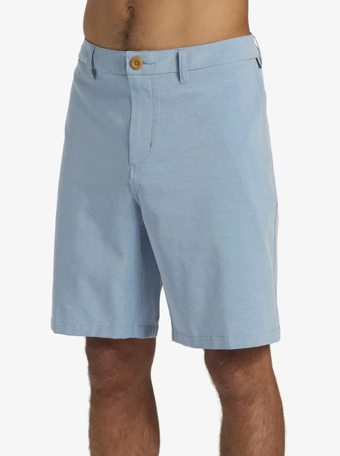 Quiksilver Union Heather Amphibian 20034 Hybrid Shorts Blue Shadow Mens Shorts and Amphibians