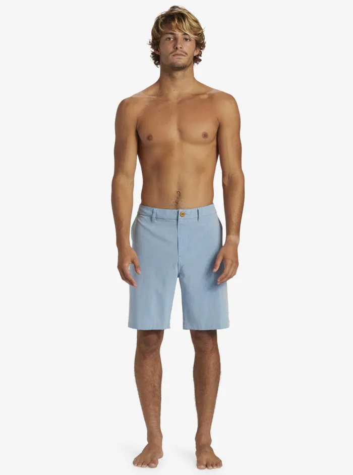 Quiksilver Union Heather Amphibian 20034 Hybrid Shorts Blue Shadow Mens Shorts and Amphibians