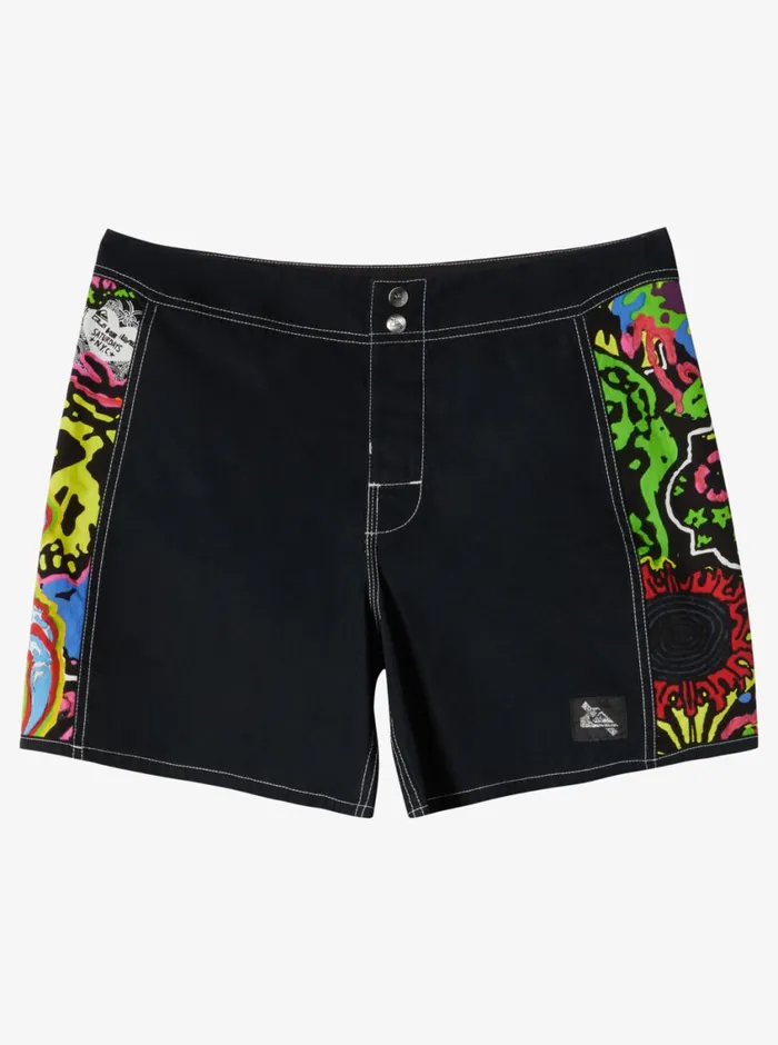 Quiksilver X Saturdays NYC Original Arch 16034 Boardshorts Black Mens Boardshorts