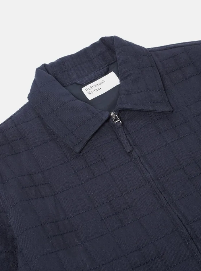 Quilt Gower Jacket In Navy Winter Twill Men Universal Works Coats and Outerwear