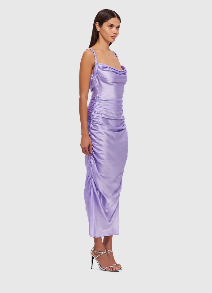 Rachel Cowl Neck Slip Dress 8211 Lilac Women Dresses and Jumpsuits LEO LIN