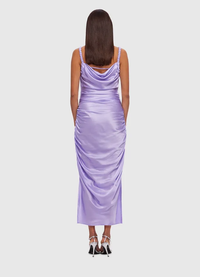 Rachel Cowl Neck Slip Dress 8211 Lilac Women Dresses and Jumpsuits LEO LIN