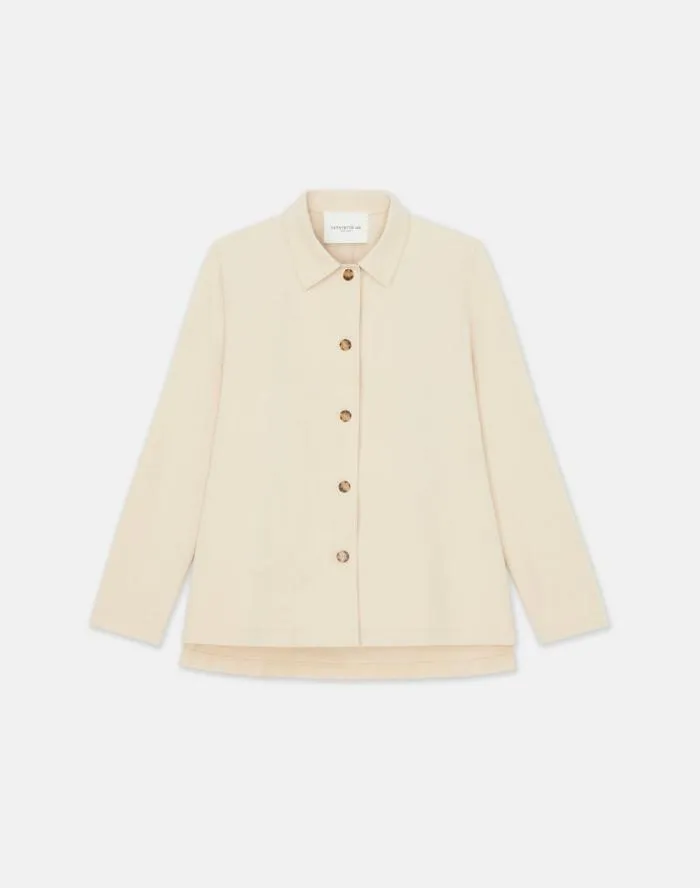 Ready To Wear BiStretch Pima Cotton Buttoned Shirt Jacket Royal Blue Lafayette 148 New York Jackets and Blazers Ready To Wear BiStretch Pima Cotton Buttoned Shirt Jacket Royal Blue Lafayette 148 New York Jackets and Blazers