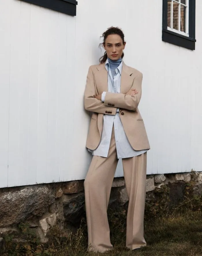 Ready To Wear Camel Hair Blazer Natural Lafayette 148 New York Jackets and Blazers