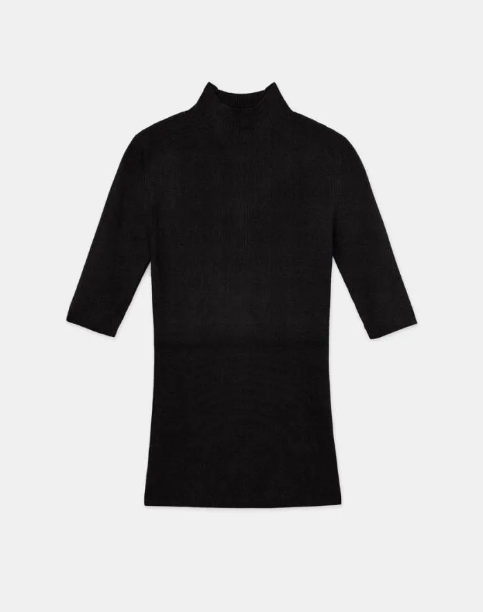 Ready To Wear Finespun Voile Ribbed Short Sleeve Sweater Black Lafayette 148 New York Sweaters and Knits Ready To Wear Finespun Voile Ribbed Short Sleeve Sweater Black Lafayette 148 New York Sweaters and Knits