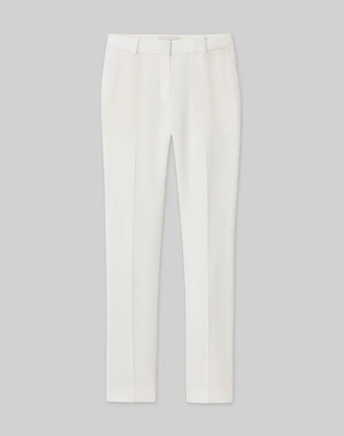 Ready To Wear Finesse Crepe Clinton Ankle Pant Black Lafayette 148 New York Pants and Shorts