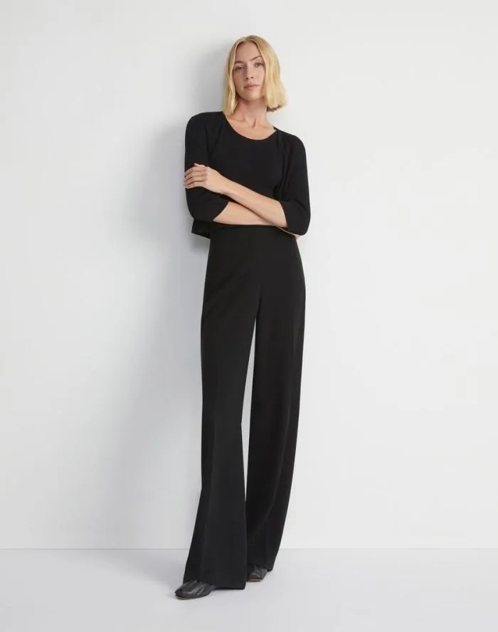 Ready To Wear Finesse Crepe Dalton Pant Black Lafayette 148 New York Pants and Shorts