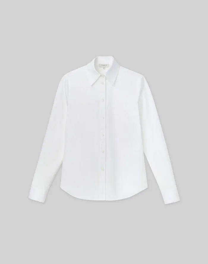 Ready To Wear Kennedy Shirt In Italian Stretch Cotton White Lafayette 148 New York Blouses and Shirts Ready To Wear Kennedy Shirt In Italian Stretch Cotton White Lafayette 148 New York Blouses and Shirts