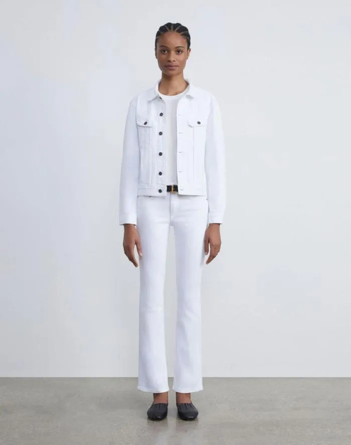 Ready To Wear L148 Denim Mercer KickFlare Jean Washed Plaster Lafayette 148 New York Pants and Shorts