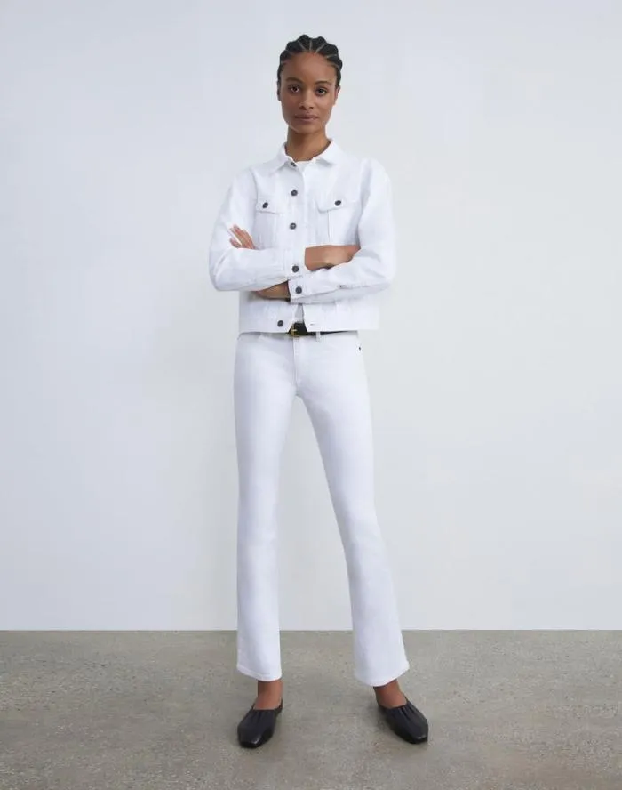 Ready To Wear L148 Denim Mercer KickFlare Jean Washed Plaster Lafayette 148 New York Pants and Shorts