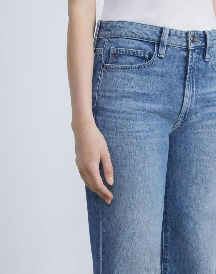 Ready To Wear L148 Denim Wyckoff WideLeg Jean Faded Skyline Lafayette 148 New York Pants and Shorts