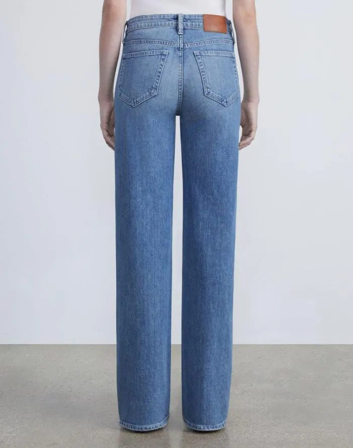 Ready To Wear L148 Denim Wyckoff WideLeg Jean Faded Skyline Lafayette 148 New York Pants and Shorts