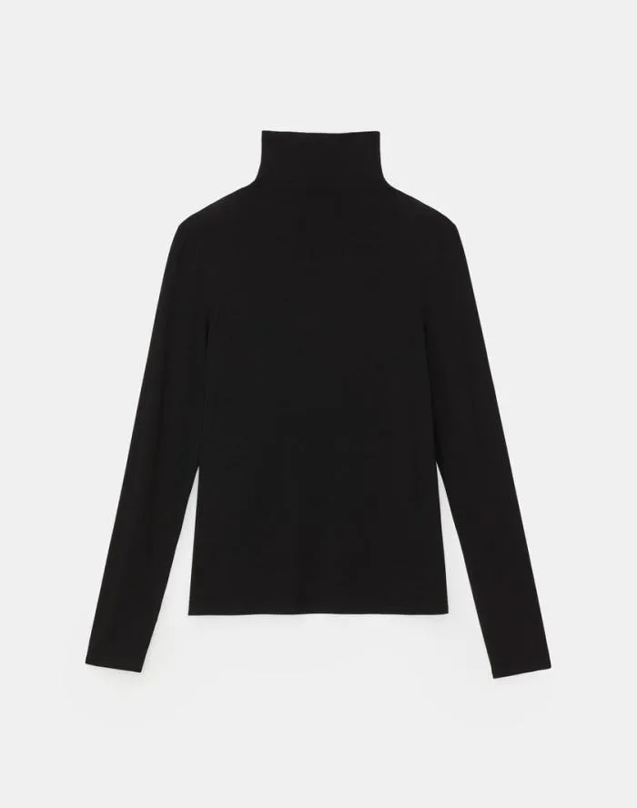 Ready To Wear Nouveau Jersey Turtleneck Black Lafayette 148 New York Tops and Tees Ready To Wear Nouveau Jersey Turtleneck Black Lafayette 148 New York Tops and Tees
