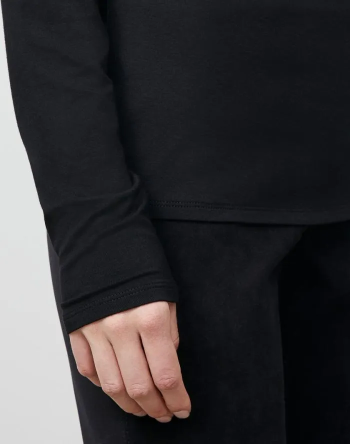 Ready To Wear Nouveau Jersey Turtleneck Black Lafayette 148 New York Tops and Tees