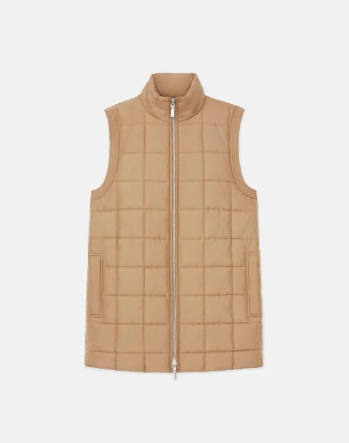 Ready To Wear Recycled Poly Quilted Reversible Puffer Vest Black Lafayette 148 New York Jackets and Blazers