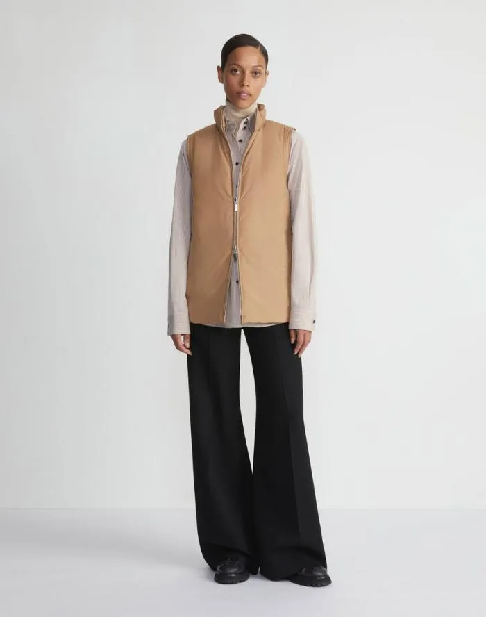 Ready To Wear Recycled Poly Quilted Reversible Puffer Vest Black Lafayette 148 New York Jackets and Blazers