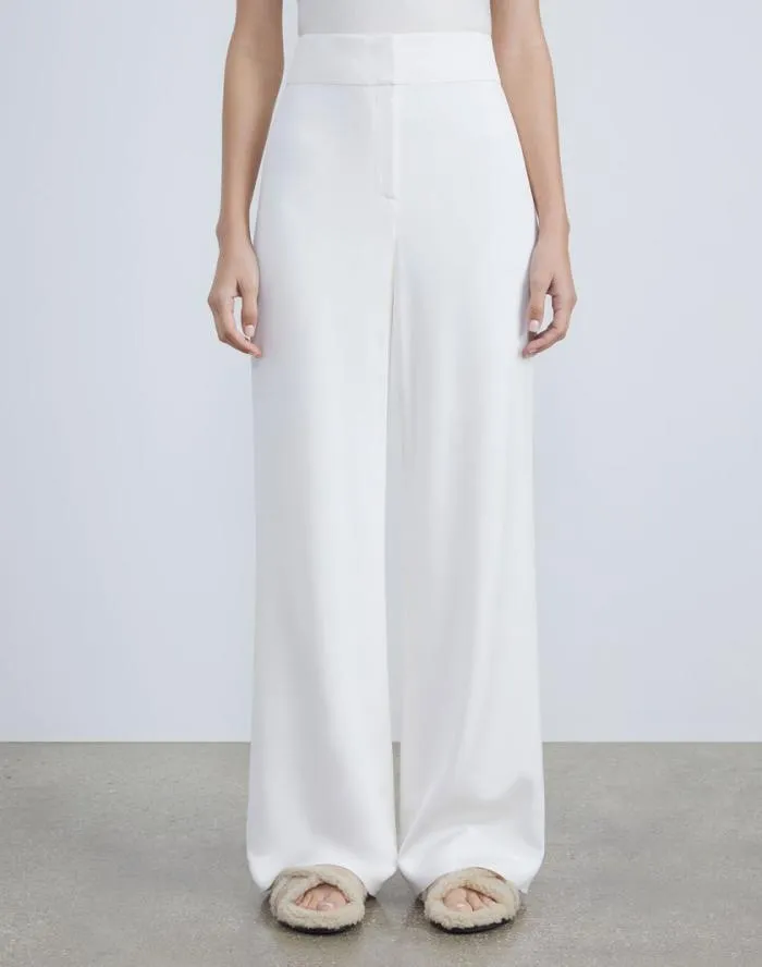 Ready To Wear Silk Crepe De Chine Dalton Pant Black Lafayette 148 New York Pants and Shorts