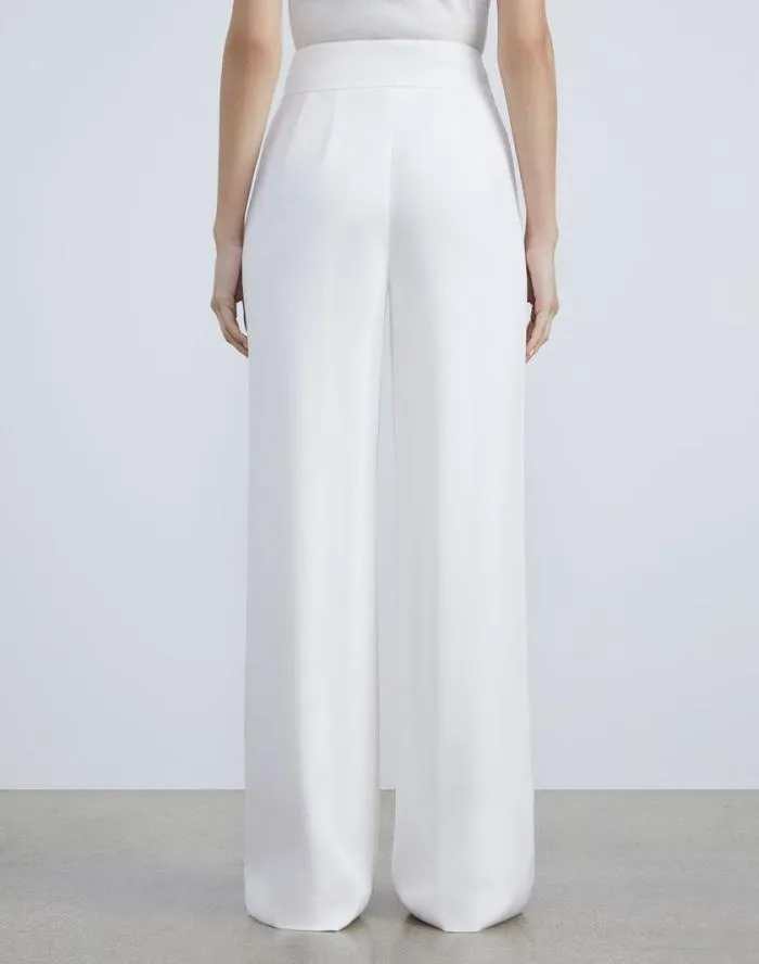 Ready To Wear Silk Crepe De Chine Dalton Pant Black Lafayette 148 New York Pants and Shorts