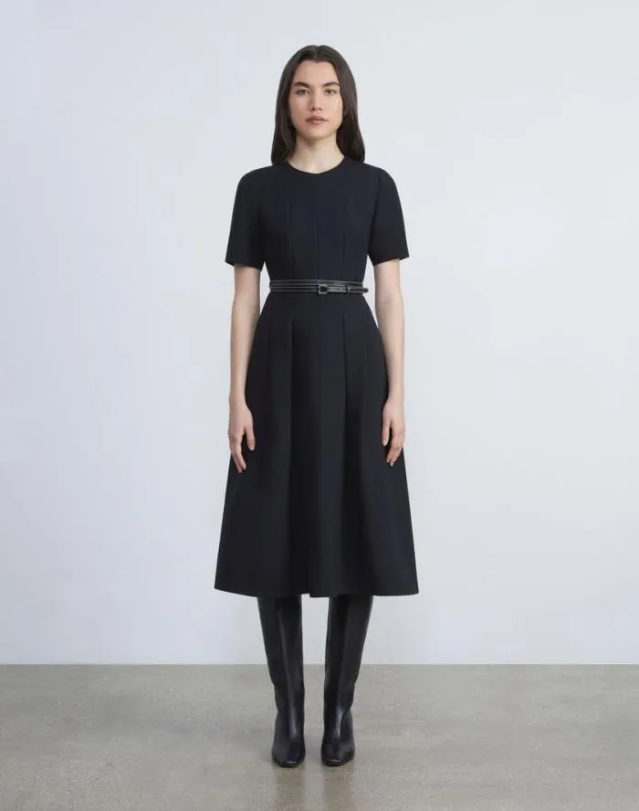 Ready To Wear WoolSilk Crepe Dress Black Lafayette 148 New York Dresses Ready To Wear WoolSilk Crepe Dress Black Lafayette 148 New York Dresses