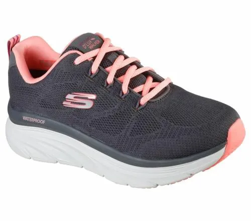 Relaxed Fit D039Lux Walker 8211 Get Oasis Charcoalcoral Women SKECHERS Lace Up