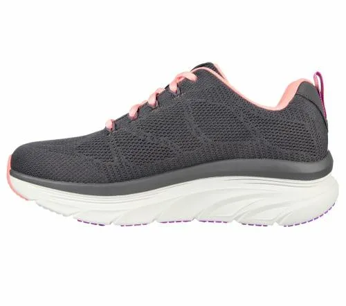 Relaxed Fit D039Lux Walker 8211 Get Oasis Charcoalcoral Women SKECHERS Lace Up