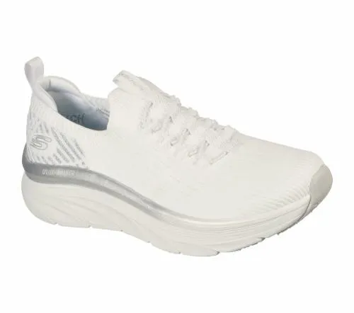 Relaxed Fit D039Lux Walker 8211 Let It Glow White Silver Women SKECHERS SlipOn