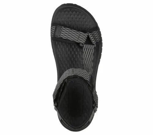 Relaxed Fit Lomell 8211 Rip Tide Black Gray Men SKECHERS Sandals