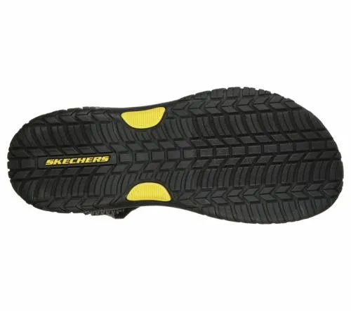 Relaxed Fit Lomell 8211 Rip Tide Black Gray Men SKECHERS Sandals
