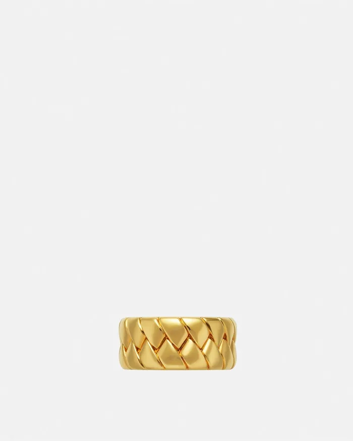 Rings MenWomen Versace Bind Ring Light Gold