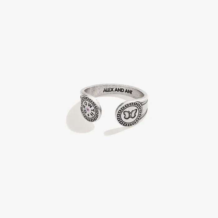 Rings Women Alex And Ani Butterfly Motivation Ring Wrap Rafaelian Silver