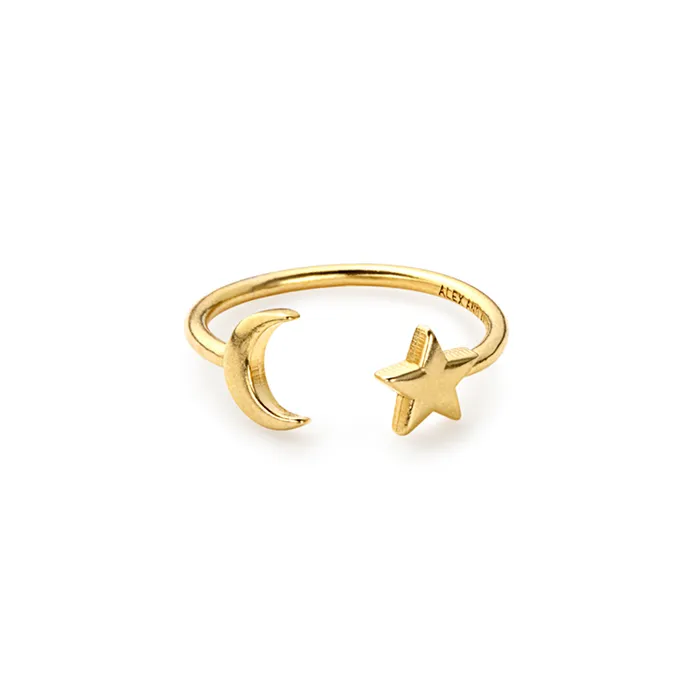 Rings Women Alex And Ani Moon Star Ring Wrap Sterling Silver