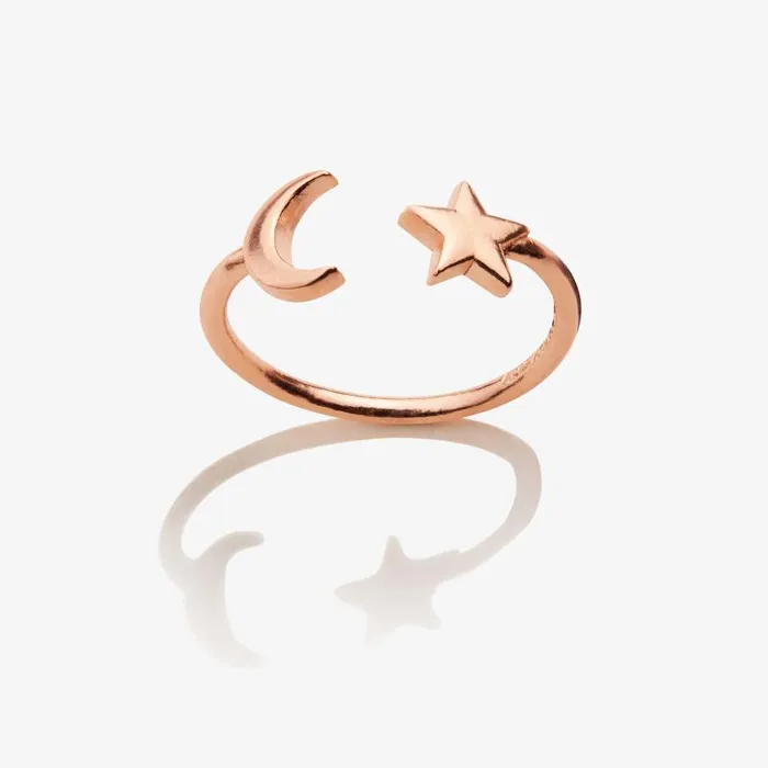 Rings Women Alex And Ani Moon Star Ring Wrap Sterling Silver