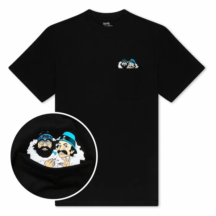Ripndip Cheech And Chong Pocket Tee Black Shop 420