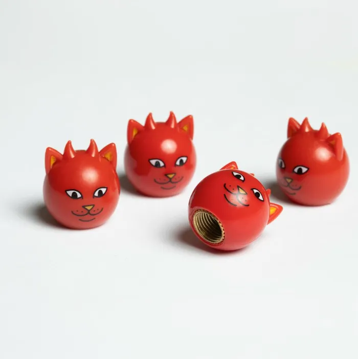 Ripndip Devil Nerm Tire Caps Red Car Accessories Ripndip Devil Nerm Tire Caps Red Car Accessories