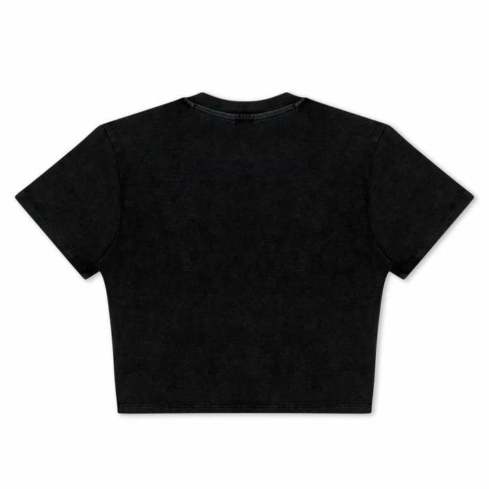 Ripndip DND Cropped Baby Tee Black Vintage Short Sleeve Tees Ripndip DND Cropped Baby Tee Black Vintage Short Sleeve Tees