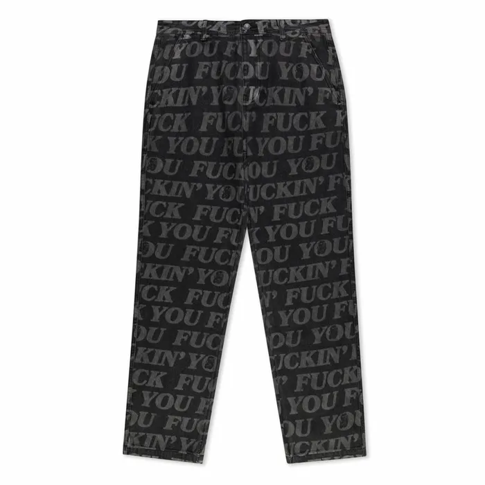 Ripndip FUFF Washed Denim Pants Black Pants