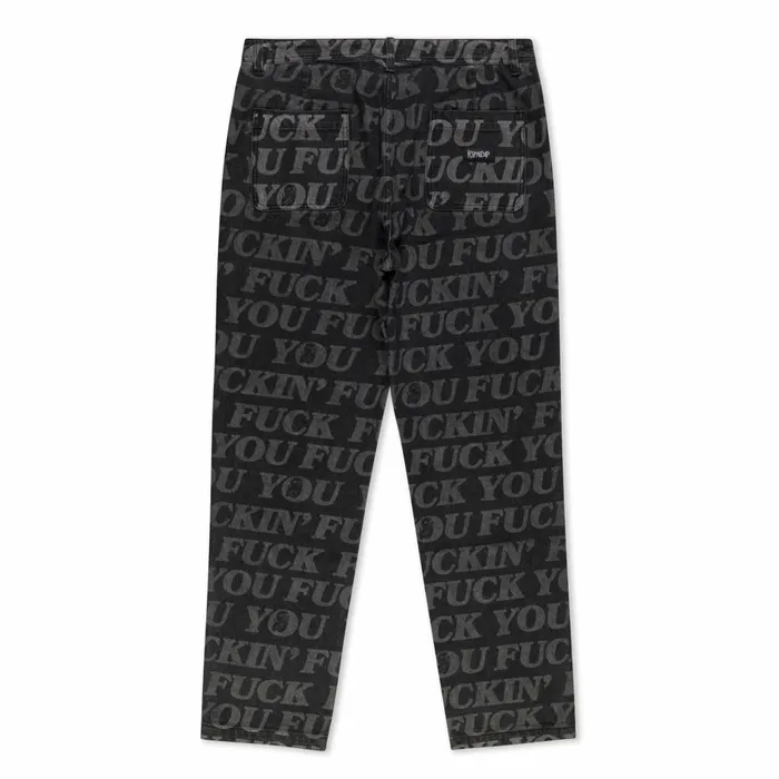 Ripndip FUFF Washed Denim Pants Black Pants Ripndip FUFF Washed Denim Pants Black Pants