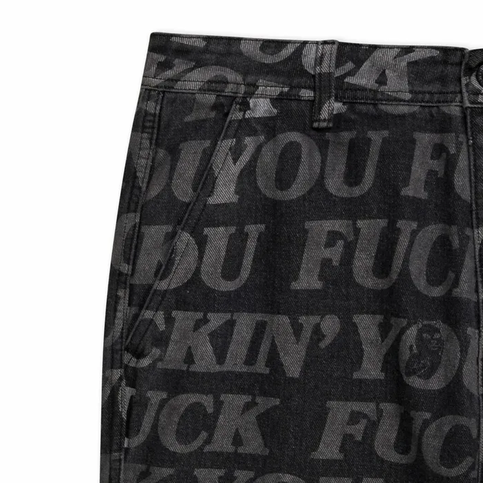 Ripndip FUFF Washed Denim Pants Black Pants Ripndip FUFF Washed Denim Pants Black Pants