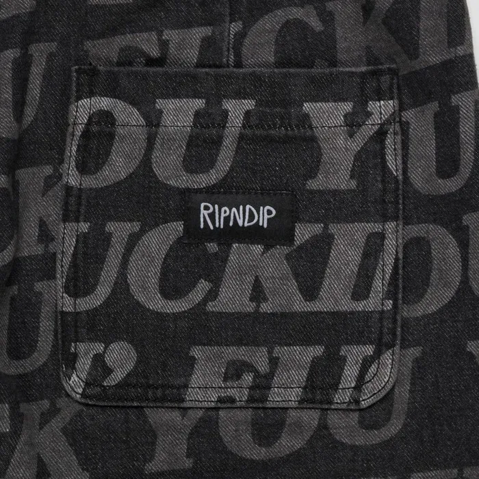 Ripndip FUFF Washed Denim Pants Black Pants Ripndip FUFF Washed Denim Pants Black Pants