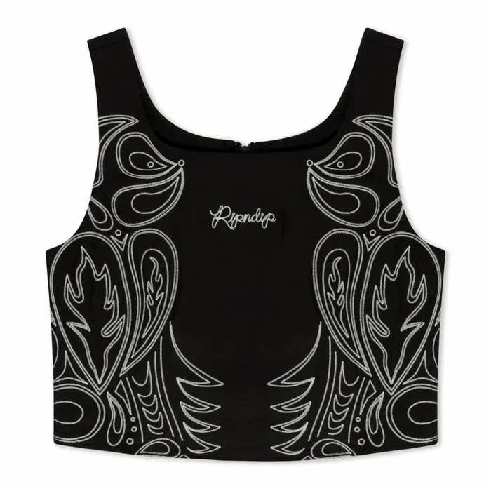 Ripndip Howdy Corset Top Black Womens