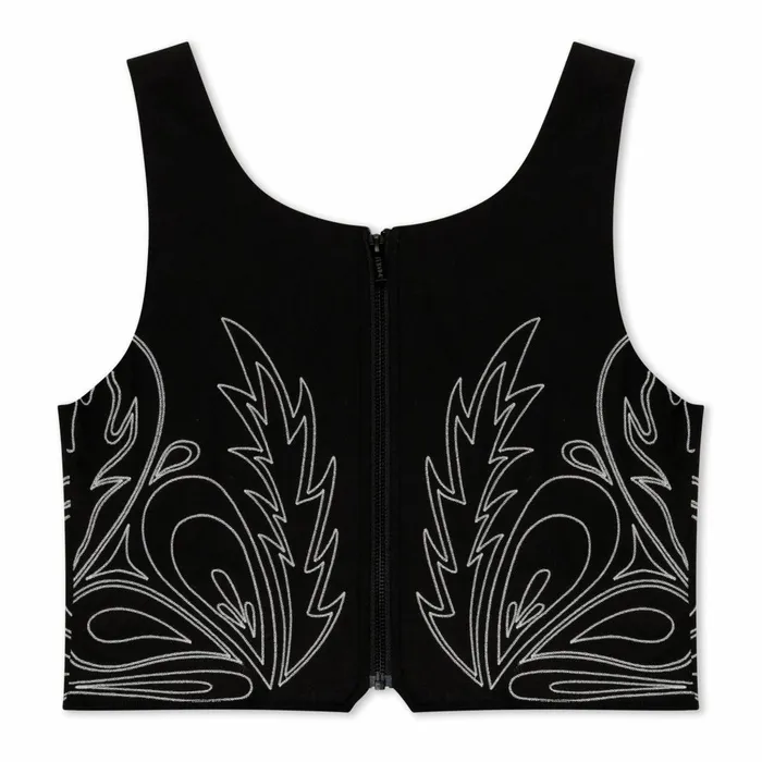 Ripndip Howdy Corset Top Black Womens Ripndip Howdy Corset Top Black Womens