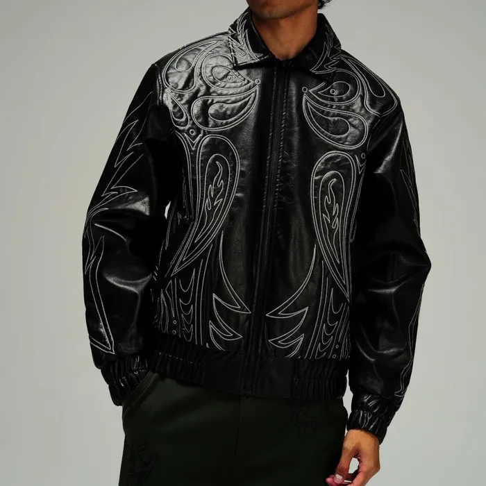 Ripndip Howdy Leather Puffer Jacket Black Jackets Ripndip Howdy Leather Puffer Jacket Black Jackets