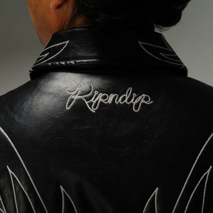 Ripndip Howdy Leather Puffer Jacket Black Jackets Ripndip Howdy Leather Puffer Jacket Black Jackets