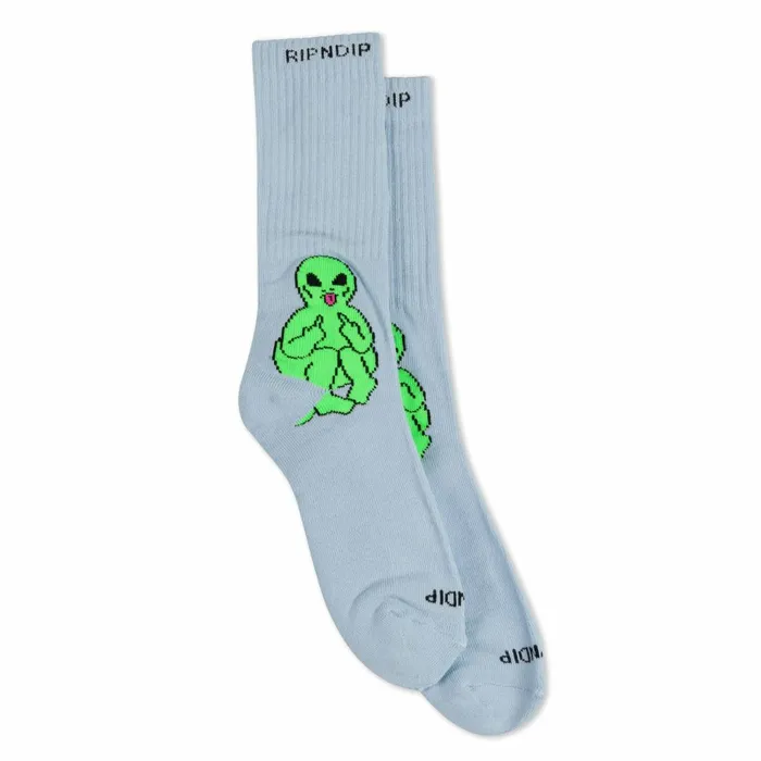 Ripndip Lord Alien Socks Light Slate Shop Socks
